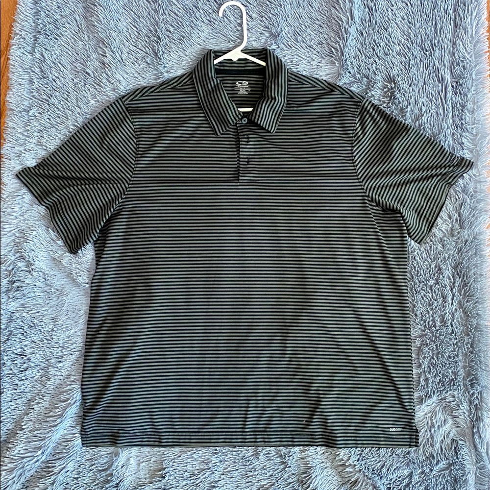 🏌🏽♂️Champion Golf black/grey striped polo XXL